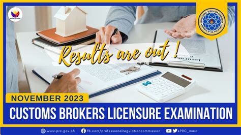 customs broker result 2023|CBLE RESULTS: November 2023 Customs Broker Board Exam .